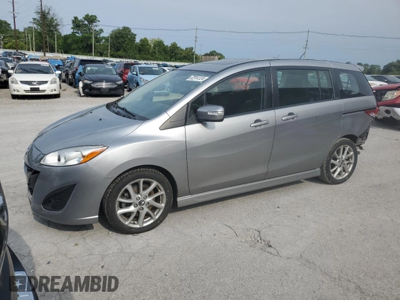 2014 Mazda 5 Grand Touring with VIN JM1CW2DL1E0165803, listed as a Copart auction lot 62914124 with 71,127 mi miles and Salvage Title. Bid and sale history available at DreamBid. Image 1.