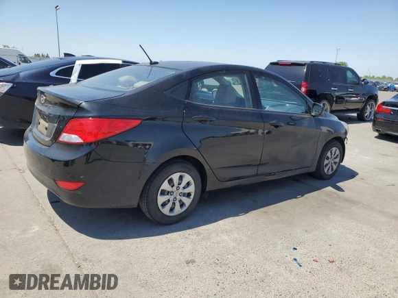 2017 Hyundai Accent SE with VIN KMHCT4AE4HU245762, listed as a Copart auction lot 55412985 with 74,166 mi miles and Salvage Title. Bid and sale history available at carsss.com. Image 3.