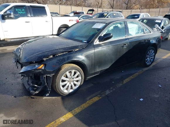 2010 Audi A4 2.0T Premium Plus with VIN WAUFFAFL8AN052025, listed as a IAAI auction lot 41108711 with 1 mi miles. Bid and sale history available at carsss.com. Image 2.