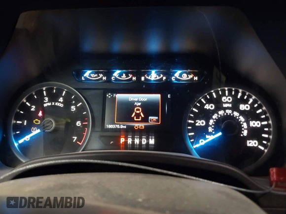 2017 Ford F-150 XL with VIN 1FTEW1CG2HKC91779, listed as a IAAI auction lot 42381248 with 186,376 mi miles and . Bid and sale history available at DreamBid. Image 7.