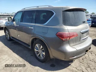 2017 Infiniti QX80 with VIN JN8AZ2NE9H9154311, listed as a Copart auction lot 74930154 with 0 mi miles and Salvage Title. Bid and sale history available at carsss.com. Image 2.
