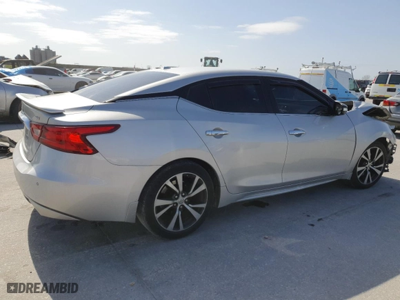 2017 Nissan Maxima SV with VIN 1N4AA6AP2HC431021, listed as a Copart auction lot 47798475 with 125,954 mi miles and Salvage Title. Bid and sale history available at carsss.com. Image 3.
