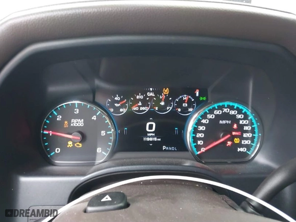 2018 GMC Sierra 1500 Denali with VIN 3GTU2PEJ4JG280332, listed as a IAAI auction lot 41784645 with 119,815 mi miles. Bid and sale history available at carsss.com. Image 7.