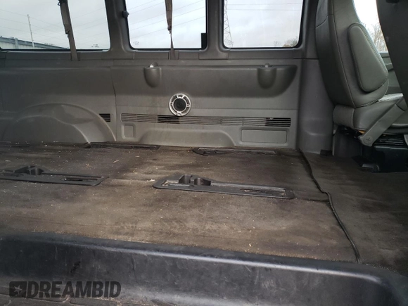 2012 Chevrolet Express Passenger 1LT with VIN 1GAZGYFG3C1118315, listed as a Copart auction lot 80870104 with 122,178 mi miles and Salvage title. Bid and sale history available at DreamBid. Image 11.