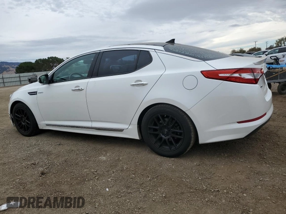 2013 Kia Optima Hybrid LX with VIN KNAGM4AD5D5057778, listed as a Copart auction lot 82169854 with 175,954 mi miles and Salvage Title. Bid and sale history available at carsss.com. Image 2.