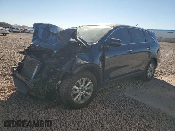 2020 Kia Sorento LX with VIN 5XYPGDA36LG652713, listed as a Copart auction lot 46951965 with 76,579 mi miles and Salvage Title. Bid and sale history available at carsss.com. Image 1.