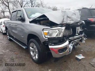 2021 Ram 1500 Big Horn with VIN 1C6RRFFG8MN723311, listed as a IAAI auction lot 41476374 with 39,355 mi miles and . Bid and sale history available at DreamBid. Image 1.