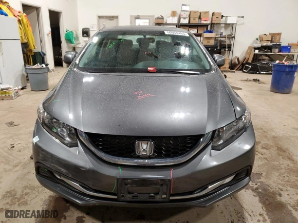 2013 Honda Civic Sdn LX with VIN 2HGFB2F58DH107884, listed as a Copart auction lot 50954465 with 136,336 mi miles and Salvage Title. Bid and sale history available at carsss.com. Image 5.