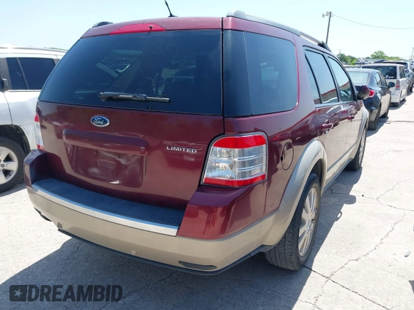 2008 Ford Taurus X Eddie Bauer with VIN 1FMDK07W48GA35435, listed as a IAAI auction lot 42015412 with 147,700 mi miles and . Bid and sale history available at DreamBid. Image 4.