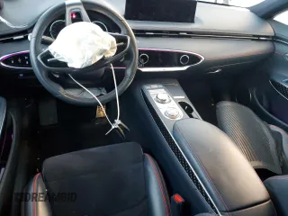 2022 Genesis GV70 Sport with VIN KMUMCDTC6NU022071, listed as a Copart auction lot 88874765 with 57,204 mi miles and Salvage title. Bid and sale history available at DreamBid. Image 8.