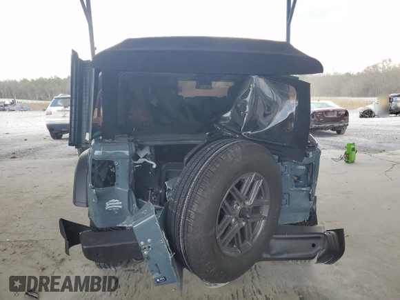2024 Jeep Wrangler Sport S with VIN 1C4PJXDG3RW341205, listed as a Copart auction lot 48971235 with 4,298 mi miles and Salvage title. Bid and sale history available at DreamBid. Image 6.