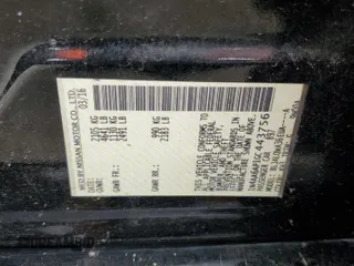 2016 Nissan Maxima S with VIN 1N4AA6AP1GC443756, listed as a Copart auction lot 55233915 with 191,193 mi miles and Salvage title. Bid and sale history available at DreamBid. Image 12.
