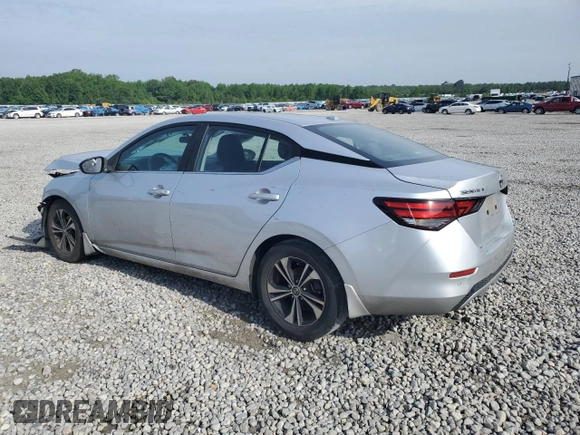2021 Nissan Sentra SV with VIN 3N1AB8CV7MY267736, listed as a Copart auction lot 54711945 with 109,026 mi miles and Salvage title. Bid and sale history available at DreamBid. Image 2.