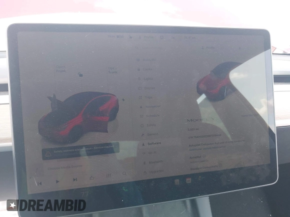 2024 Tesla Model Y с VIN 7SAYGDED8RF019494, выставлен на аукционе IAAI как лот 42336856 с пробегом 3 551 миль миль и . История ставок и продаж доступна на DreamBid. Изображение 7.