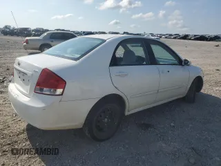 2009 Kia Spectra EX with VIN KNAFE221995624549, listed as a Copart auction lot 65963824 with 244,904 mi miles and Salvage Title. Bid and sale history available at carsss.com. Image 3.