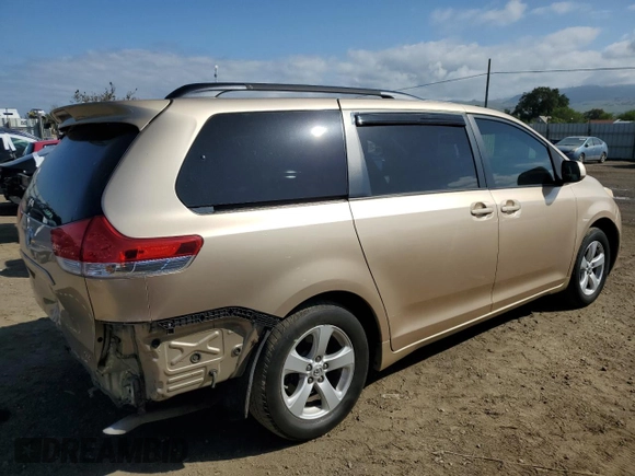 2011 Toyota Sienna LE AAS with VIN 5TDKK3DC6BS086570, listed as a Copart auction lot 54724385 with 157,530 mi miles and Salvage Title. Bid and sale history available at DreamBid. Image 3.