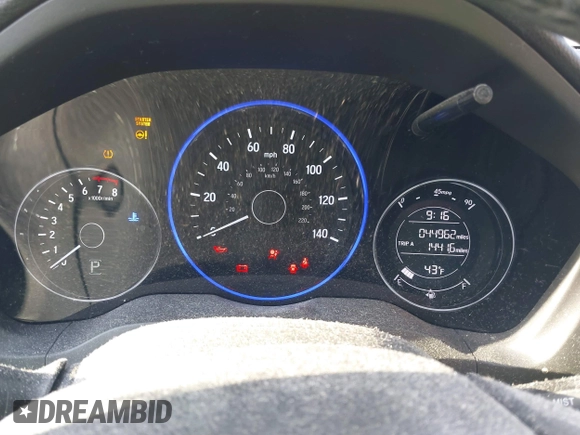 2016 Honda HR-V EX-L w/Navi with VIN 3CZRU6H73GM730163, listed as a IAAI auction lot 41716262 with 44,962 mi miles. Bid and sale history available at carsss.com. Image 7.