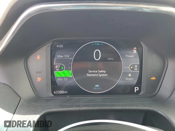2023 Chevrolet Bolt EV 1LT with VIN 1G1FW6S05P4180872, listed as a Copart auction lot 61984185 with 63,388 mi miles and Clean title. Bid and sale history available at DreamBid. Image 9.