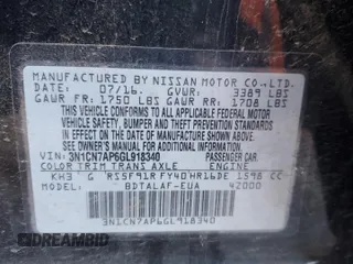 2016 Nissan Versa S with VIN 3N1CN7AP6GL918340, listed as a Copart auction lot 44811635 with 0 mi miles and Salvage Title. Bid and sale history available at carsss.com. Image 14.