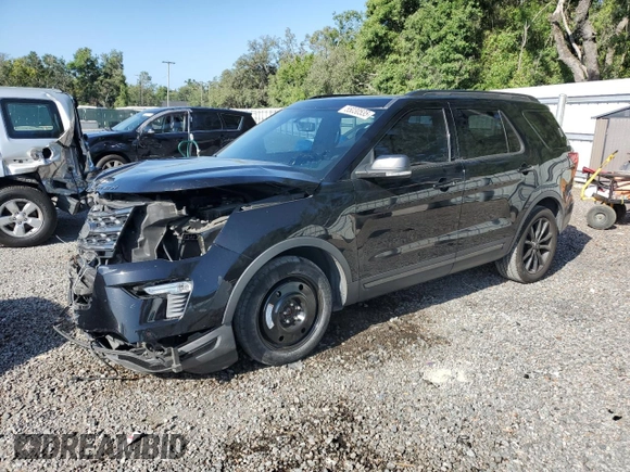 2018 Ford Explorer XLT with VIN 1FM5K7D82JGB75394, listed as a Copart auction lot 55030535 with 129,033 mi miles and Salvage title. Bid and sale history available at DreamBid. Image 1.