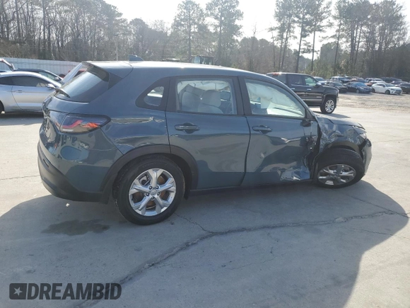 2024 Honda HR-V LX with VIN 3CZRZ1H37RM726315, listed as a Copart auction lot 45755235 with 3,249 mi miles and Salvage Title. Bid and sale history available at carsss.com. Image 3.