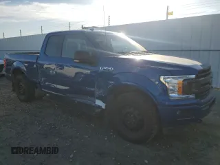 2018 Ford F-150 XL with VIN 1FTEX1EP6JKE53624, listed as a Copart auction lot 55498145 with 92,438 mi miles and Salvage Title. Bid and sale history available at DreamBid. Image 4.