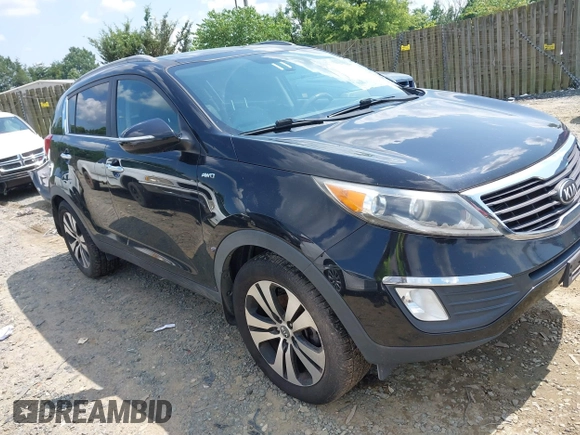 2013 Kia Sportage EX with VIN KNDPCCA21D7457355, listed as a IAAI auction lot 42694813 with 155,879 mi miles and . Bid and sale history available at DreamBid. Image 1.