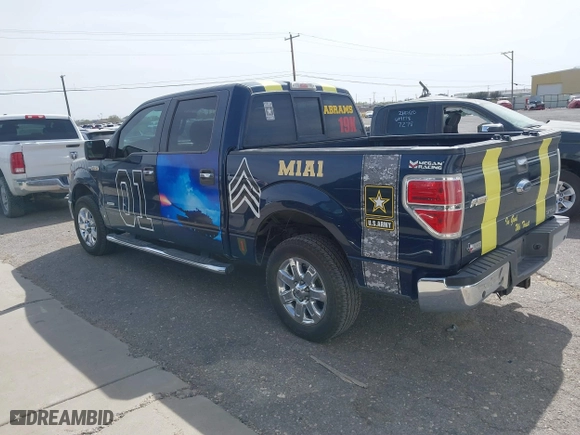 2013 Ford F-150 XL with VIN 1FTFW1CT3DKD94446, listed as a IAAI auction lot 41865548 with 204,567 mi miles. Bid and sale history available at carsss.com. Image 3.