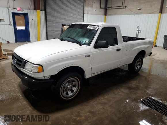 2005 Mazda B-Series 2WD Truck with VIN 4F4YR12D25PM01814, listed as a Copart auction lot 51659805 with 0 mi miles and Salvage Title. Bid and sale history available at carsss.com. Image 1.