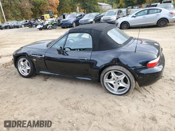 2000 BMW Z3 M 3.2L with VIN WBSCK9349YLC92120, listed as a Copart auction lot 76444454 with 55,107 mi miles and Clean Title. Bid and sale history available at carsss.com. Image 2.
