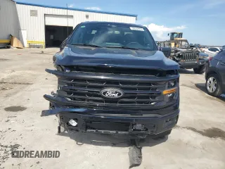 2024 Ford F-150 XLT with VIN 1FTFW3L53RFA12817, listed as a Copart auction lot 50552355 with 5,007 mi miles and Salvage Title. Bid and sale history available at carsss.com. Image 5.