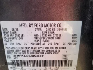 2018 Ford Edge SEL with VIN 2FMPK4J95JBC36541, listed as a Copart auction lot 48957375 with 92,933 mi miles and Clean Title. Bid and sale history available at DreamBid. Image 16.