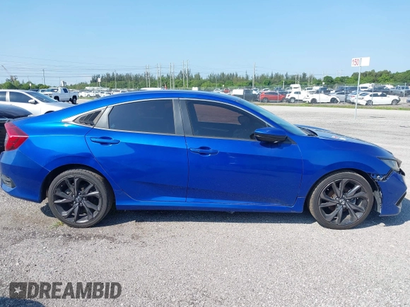 2019 Honda Civic Sport with VIN 19XFC2F83KE014463, listed as a IAAI auction lot 41439533 with 84,379 mi miles and . Bid and sale history available at DreamBid. Image 13.