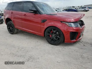 2022 Land Rover Range Rover Sport SVR with VIN SALWZ2RE6NA219923, listed as a Copart auction lot 72841544 with 48,211 mi miles and Salvage Title. Bid and sale history available at DreamBid. Image 4.