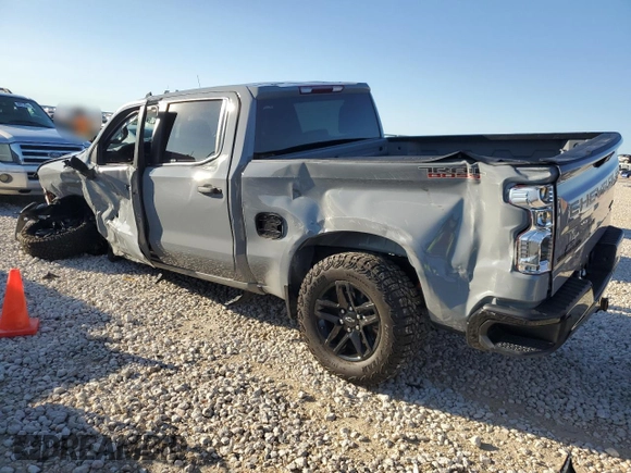 2024 Chevrolet Silverado 1500 Custom Trail Boss with VIN 3GCPDCEK1RG151825, listed as a Copart auction lot 80678954 with 5,257 mi miles and Salvage Title. Bid and sale history available at carsss.com. Image 2.