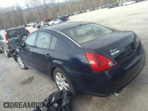 2007 Nissan Maxima 3.5 SE with VIN 1N4BA41E47C861042, listed as a IAAI auction lot 41750035 with 115,568 mi miles. Bid and sale history available at carsss.com. Image 3.