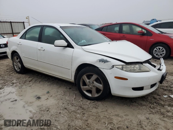 2004 Mazda 6 i with VIN 1YVFP80C045N43804, listed as a Copart auction lot 45563525 with 176,025 mi miles and Salvage Title. Bid and sale history available at DreamBid. Image 4.