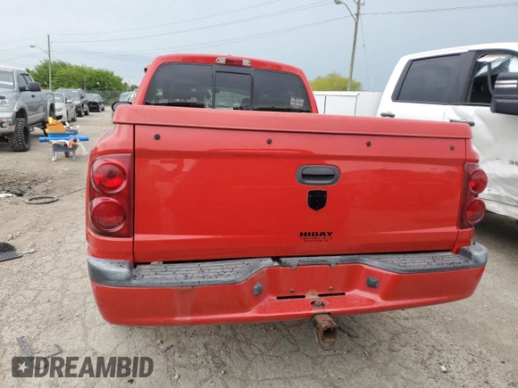 2007 Dodge Dakota SLT with VIN 1D7HW48KX7S137451, listed as a Copart auction lot 65422694 with 111,820 mi miles and Clean Title. Bid and sale history available at carsss.com. Image 6.