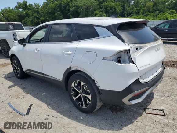 2023 Kia Sportage EX with VIN 5XYK33AF2PG019612, listed as a Copart auction lot 62315855 with 45,989 mi miles and Salvage title. Bid and sale history available at DreamBid. Image 2.