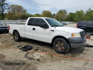 2005 Ford F-150 STX with VIN 1FTRX12W55NA33581, listed as a Copart auction lot 53717995 with 291,549 mi miles and Salvage title. Bid and sale history available at DreamBid. Image 4.