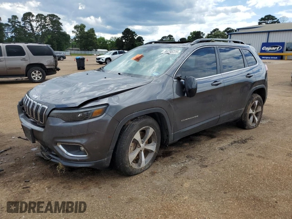 2022 Jeep Cherokee Limited with VIN 1C4PJMDX9ND520854, listed as a Copart auction lot 56255225 with 50,644 mi miles and Salvage title. Bid and sale history available at DreamBid. Image 1.