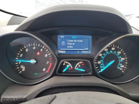 2014 Ford Escape SE with VIN 1FMCU0GX4EUE41050, listed as a Copart auction lot 43530505 with 186,850 mi miles and Salvage Title. Bid and sale history available at carsss.com. Image 9.