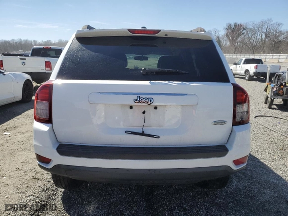2014 Jeep Compass Latitude with VIN 1C4NJCEB6ED507824, listed as a Copart auction lot 47574035 with 155,702 mi miles and Salvage Title. Bid and sale history available at carsss.com. Image 6.
