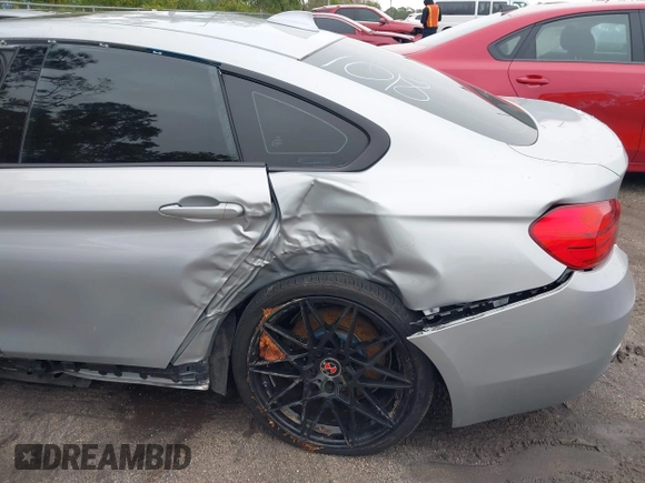 2015 BMW 4 Series 435i with VIN WBA4B1C58FG241018, listed as a IAAI auction lot 41401671 with 79,369 mi miles. Bid and sale history available at carsss.com. Image 6.