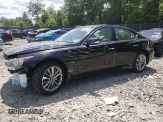 2018 Infiniti Q50 3.0t LUXE with VIN JN1EV7AR0JM430234, listed as a Copart auction lot 68425854 with 59,308 mi miles and Non Repairable. Bid and sale history available at carsss.com. Image 1.