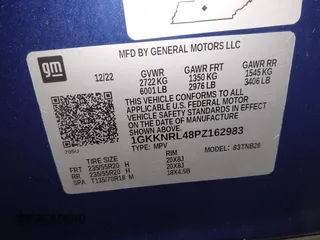 2023 GMC Acadia SLE z VIN 1GKKNRL48PZ162983, wystawiony jako IAAI lot #41147358 z przebiegiem 26 916 mil mil oraz . Historia ofert i sprzedaży dostępna na DreamBid. Obrazek 9.
