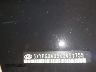 2019 Kia Sorento LX with VIN 5XYPGDA35KG451755, listed as a IAAI auction lot 42031207 with 73,158 mi miles. Bid and sale history available at carsss.com. Image 17.