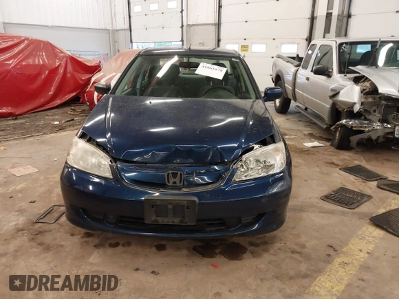2005 Honda Civic with VIN JHMES96635S003839, listed as a IAAI auction lot 41861678 with 131,987 mi miles and . Bid and sale history available at DreamBid. Image 12.