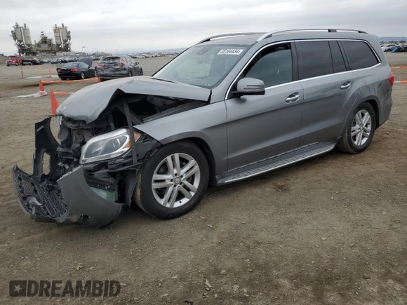 2015 Mercedes-Benz GL with VIN 4JGDF6EE9FA469965, listed as a Copart auction lot 55164434 with Not Provided miles and Salvage Title. Bid and sale history available at carsss.com. Image 1.