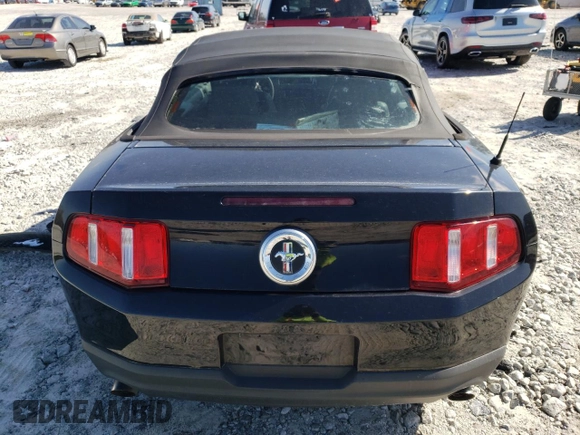 2012 Ford Mustang V6 with VIN 1ZVBP8EM1C5212795, listed as a Copart auction lot 49974445 with 105,197 mi miles and Salvage Title. Bid and sale history available at carsss.com. Image 6.